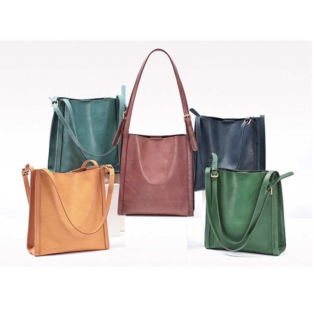 Small Design Leather Women's Bag Versatile Women's Shoulder Bag Commuter Tote Bag Large Capacity Fashion Retro Women's Bag