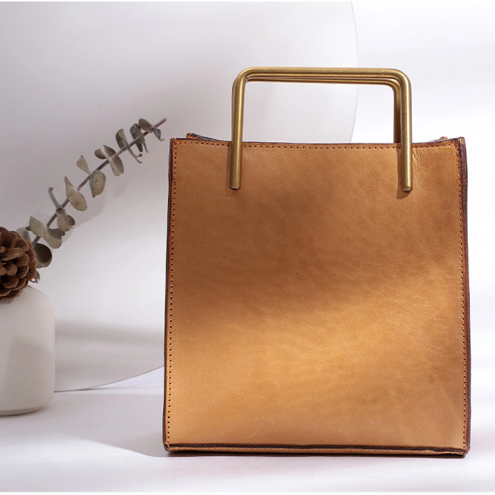 Women's bag new diagonal shoulder handbag Italian vegetable tanned leather retro handmade shoulder bag