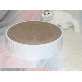 Bowl cat nest oversize scratch resistant cat grab basin corrugated cat grab plate round