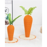 New sisal cat climbing frame cat grab pillar cat toy grinding claw carrot cat grab plate vertical pet supplies