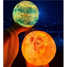 Children's hand-painted moon lamp DIY hand-painted material bag